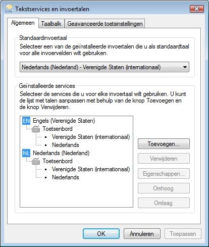 Afscheiden driehoek fout Windows 7 toetsenbord en speciale tekens - Computerforum PC Web Plus