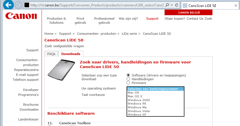 canon canoscan lide 60 windows 10