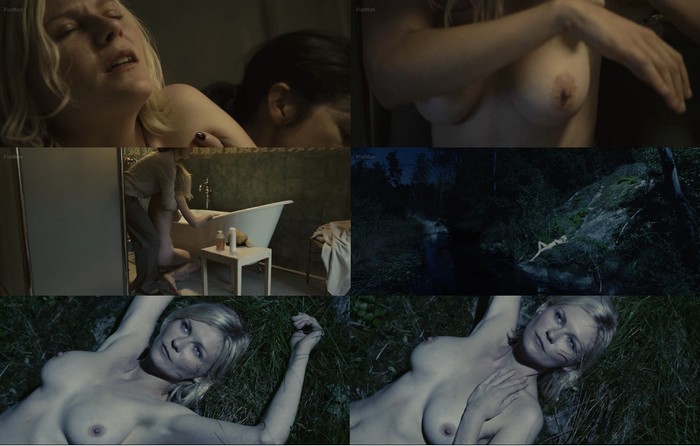 Kirsten Dunst nude in 'Melancholia' with slomo (1080p) .