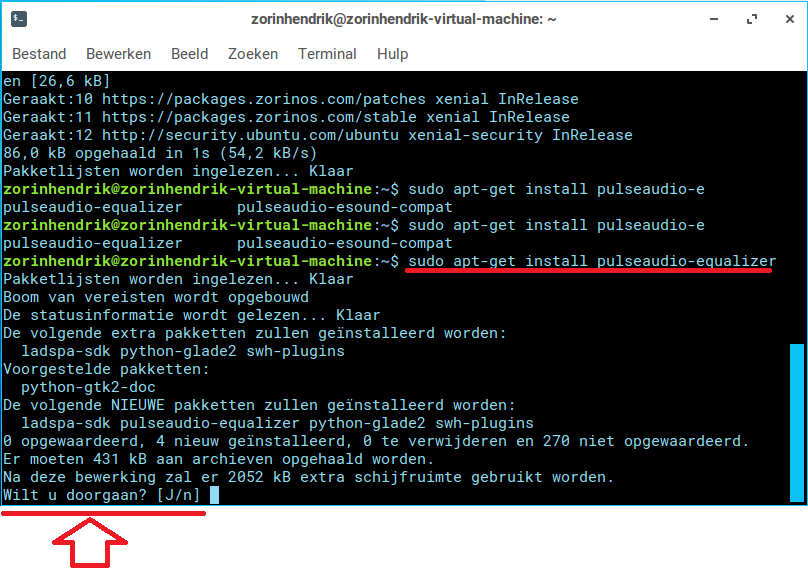 Installatie en het gebruik van PulseAudio Equalizer in Ubuntu of Linux