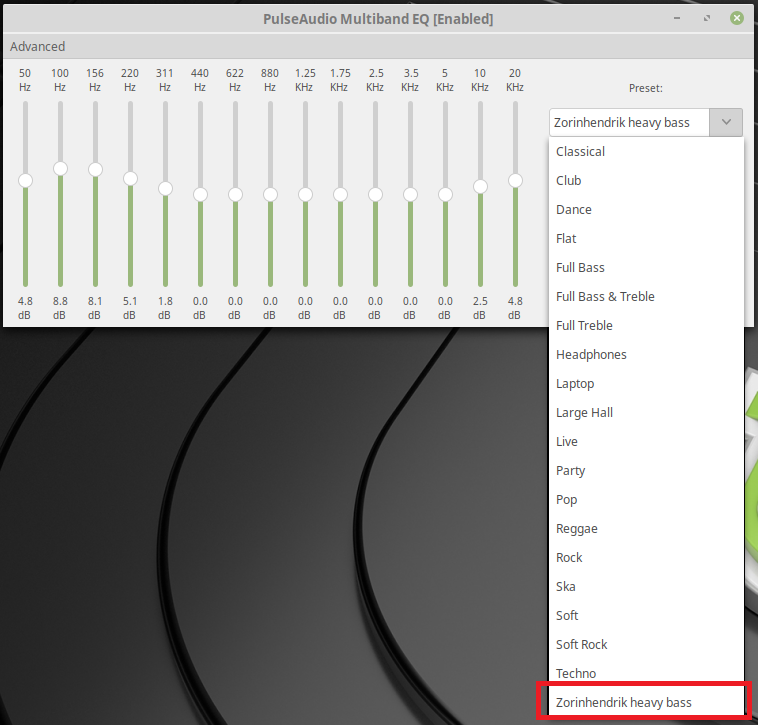 Installatie en het gebruik van PulseAudio Equalizer in Ubuntu of Linux